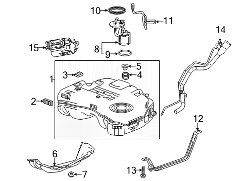 GM 84313904 Bracket Assembly, Fuel Pump Power Control Module