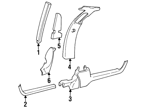 GM 3540252 Molding Assembly, Windshield Upper Garnish *Black