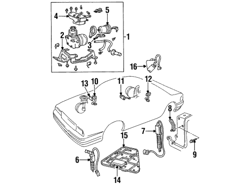 GM 22134863 Sensor Assembly, Electronic Suspension Rear Position