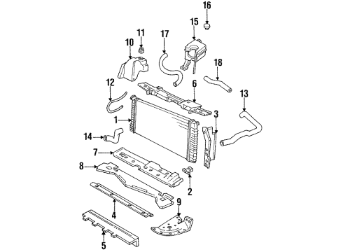 GM 25635481 Baffle Assembly, Radiator Air Lower Outer