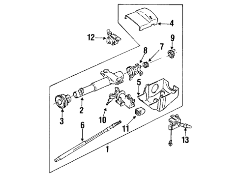 GM 26013940 COLUMN, Steering