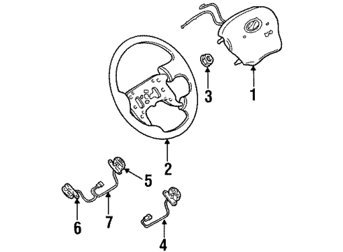 GM 16821925 Steering Wheel Assembly *Neutral