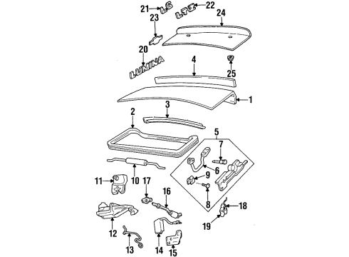 GM 10400296 Rod Assembly, Rear Compartment Lid Hinge Torque <Use 1C6L