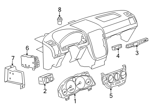 GM 25783281 Heater Control Assembly