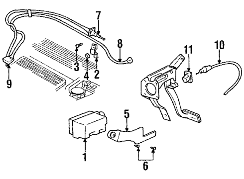 GM 22597553 BRACKET, Cruise Control