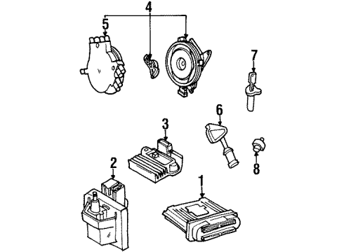 GM 10457735 Cap Kit,Distributor (W/ Rotor)