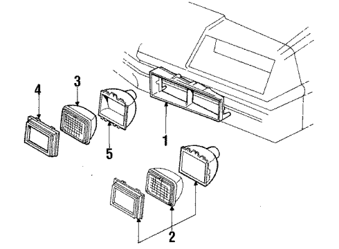 GM 25526415 Bezel, Headlamp