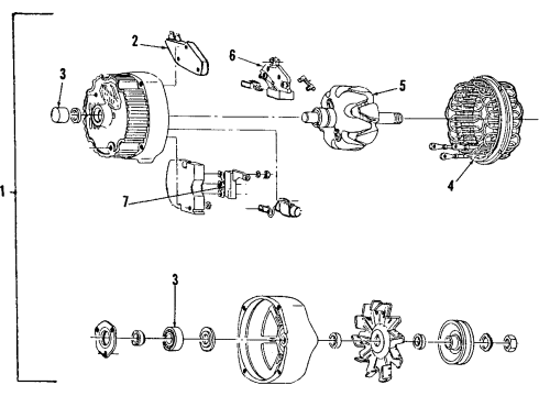 GM 908419 Bearing,Generator Rotor Drive End