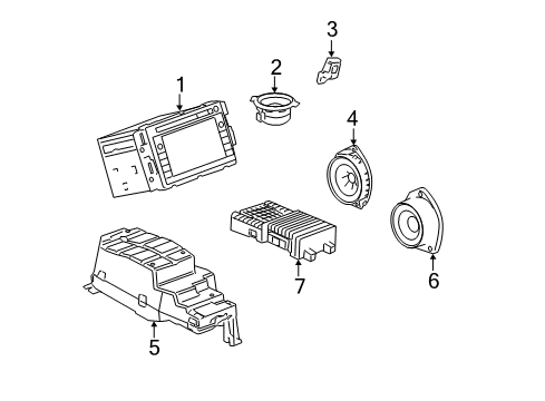 GM 15071092 Speaker Assembly, Radio Rear Side Door