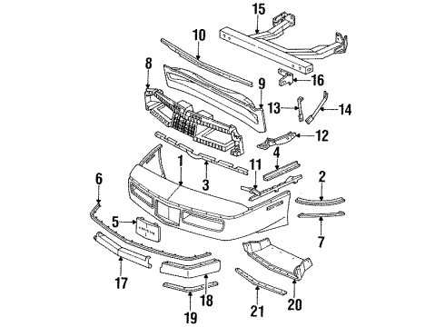 GM 14104035 Support Assembly, Front Wheelhouse Lower Front