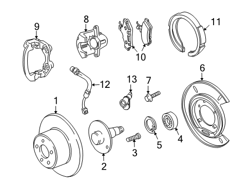 GM 92190859 Cable Assembly, Parking Brake Rear