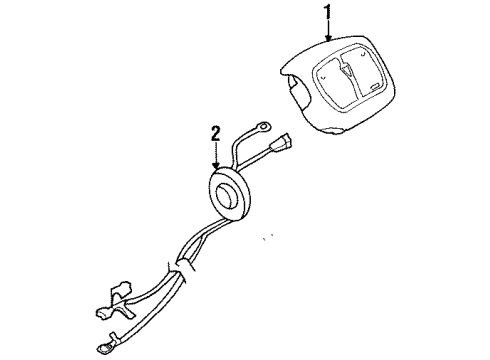 GM 16868193 Airbag,Steering Wheel