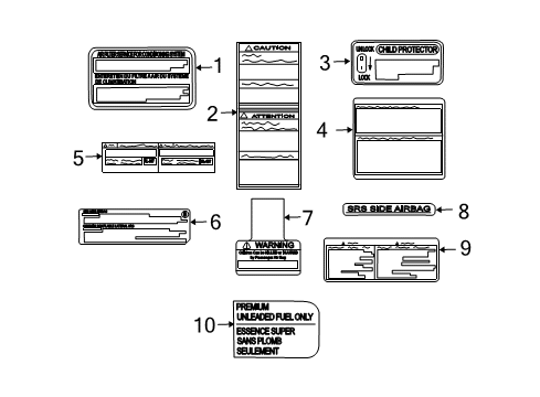 GM 88974918 Label,Vehicle Emission Control Information