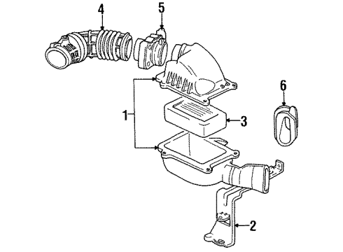 GM 25098798 DUCT, Air Cleaner Intake