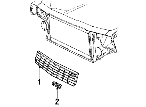 GM 25523610 Plate,Radiator Grille Name