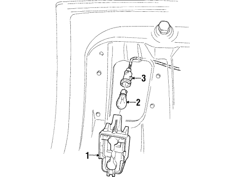 GM 90141632 Socket,Rear Fog Lamp