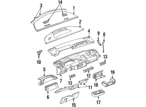 GM 16166232 Instrument Cluster Assemblly