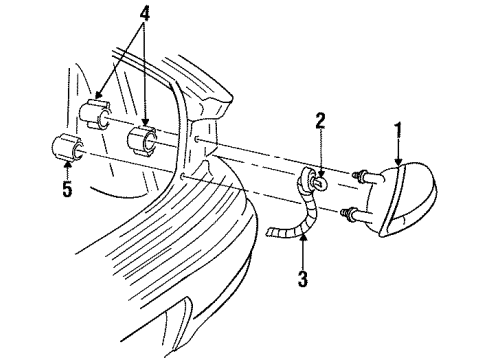 GM 5978584 Lamp Asm,Tail