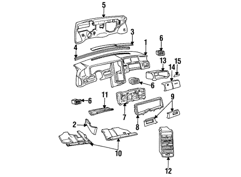 GM 16170507 Control Asm,Heater & A/C & Driver Information Display (Remanufacture)