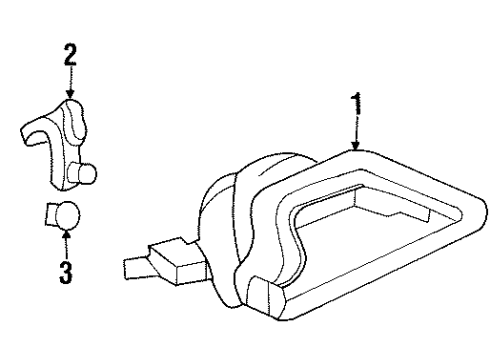 GM 5978068 Lamp Assembly, High Mount Stop