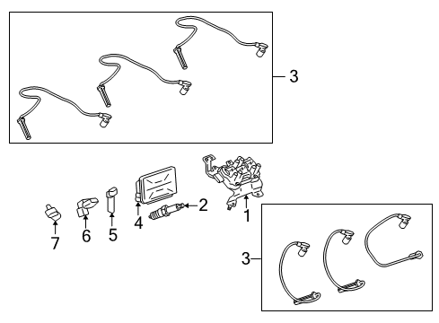 GM 89017339 Wire Asm,Spark Plug #3 Cyl