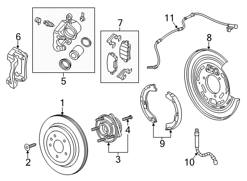 GM 22968936 Piston Kit, Rear Brake Caliper