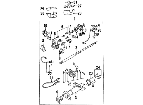 GM 26031196 COLUMN, Steering