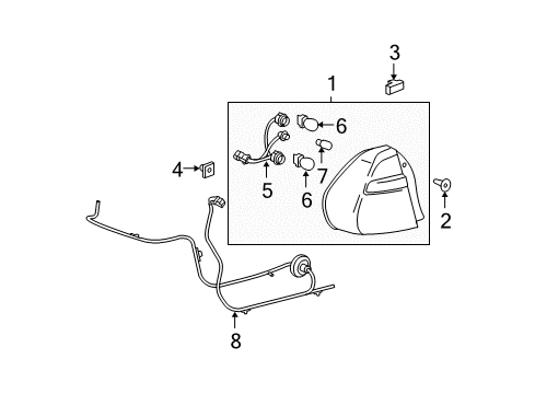 GM 25913257 Harness,Rear Lamp Wiring