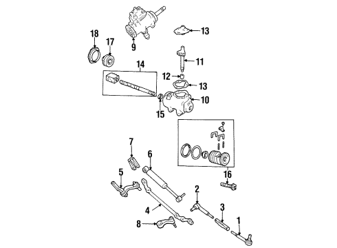 GM 7843951 Bearing,Steering Gear Worm Thrust