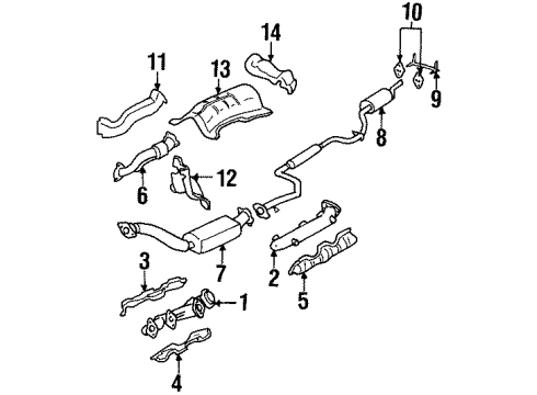 GM 12563200 3Way Catalytic Convertor Assembly (W/ Exhaust Manifold P