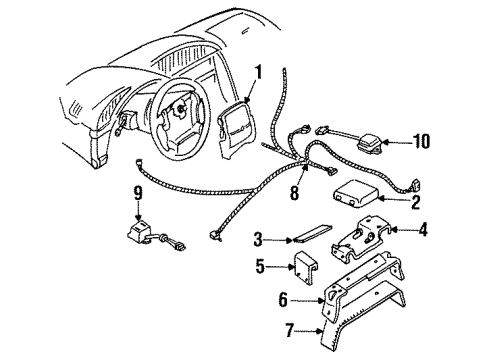 GM 10177902 Sensor Assembly, Inflator Restraint Arming