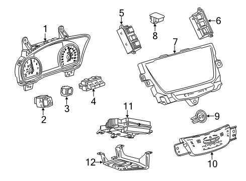 GM 84817099 Instrument Cluster Assembly