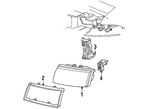 GM 16512466 Closeout, Headlamp Assembly