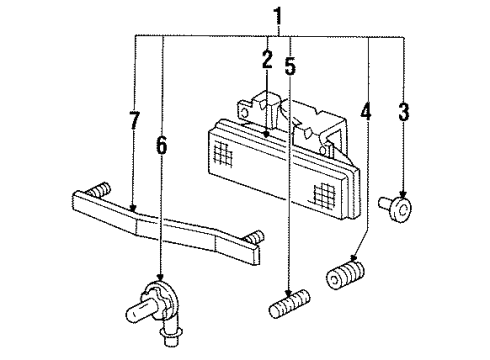 GM 16516594 Bracket, Front Fog Lamp