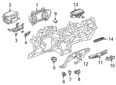 GM 84645987 Instrument Cluster Assembly