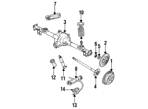 GM 10280922 Rear Lower Control Arm Assembly