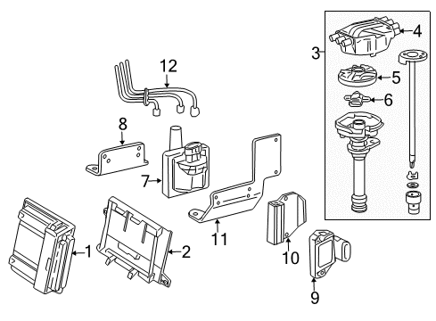 GM 19351562 Wire Asm,Spark Plug #4 Cyl