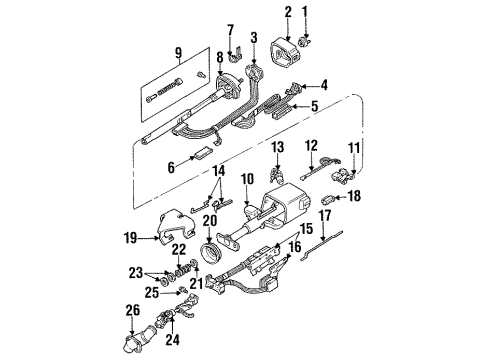 GM 26009452 Steering Gear Coupling Shaft Assembly