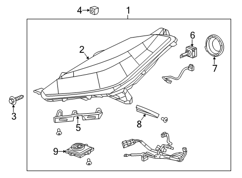 GM 84654015 Harness Assembly, Fwd Lp Wrg