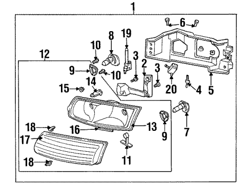 GM 25624027 Headlight Automatic Control Module Assembly