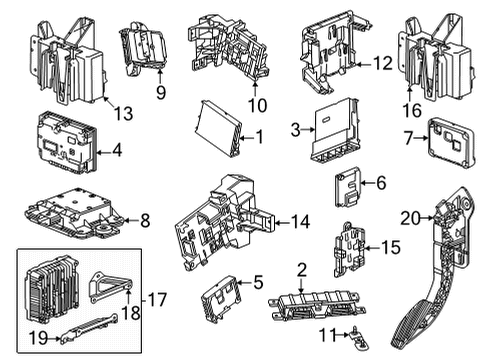 GM 13550609 MODULE ASM-BODY CONT