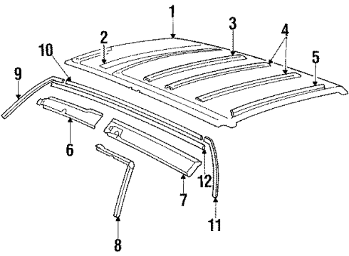 GM 20123103 Roof Side Emblem