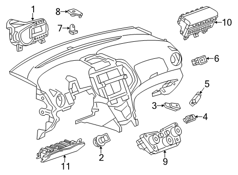 GM 95353110 Instrument Cluster Assembly