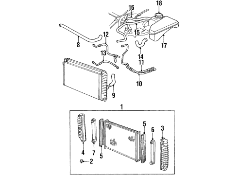 GM 52469746 Tank Asm,Radiator Inlet *W/ A/C Condenser