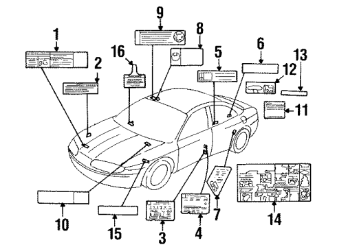 GM 12570751 Label, Vehicle Emission Control Information