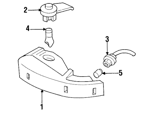 GM 5978405 Lamp Assembly, Daytime Running & Parking & T/Side