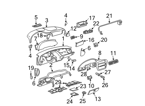 GM 22703333 Label, Instrument Panel Wiring Harness Fuse Block Identify