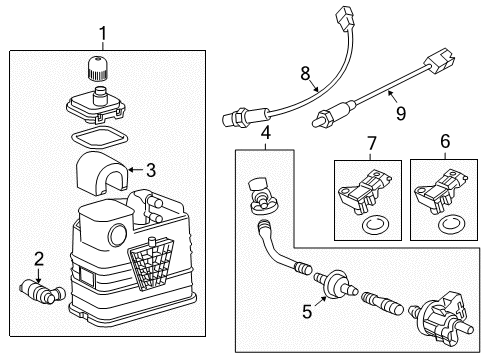 GM 55567452 VALVE, Fuel Tank Evaporator Control