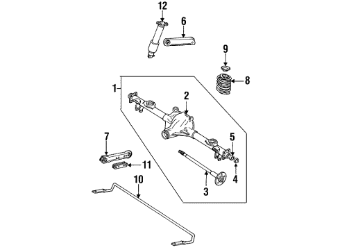 GM 22064436 Rear Shock Absorber Assembly