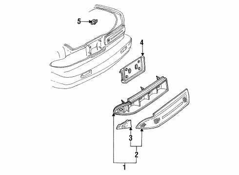 GM 5977078 Lamp Assembly, Tail